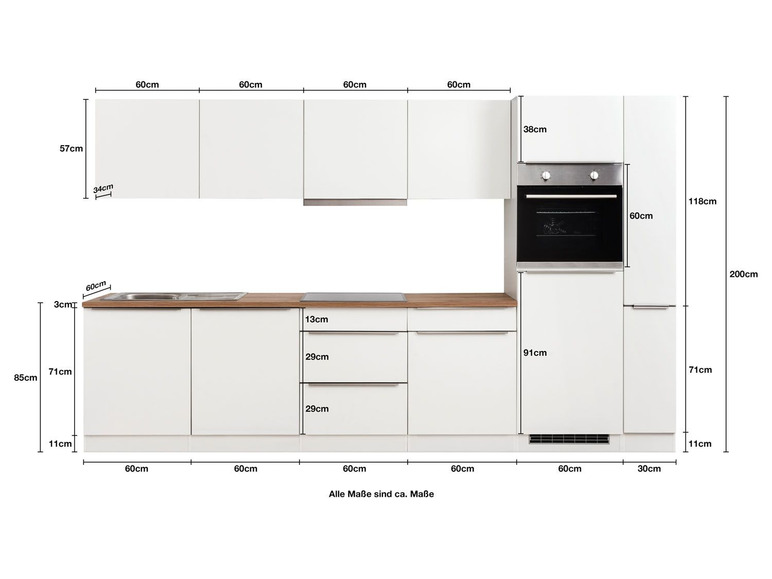 Gehe zu Vollbildansicht: HELD Küchenzeile »Montreal«, in 300/330/360/390 cm - Bild 208