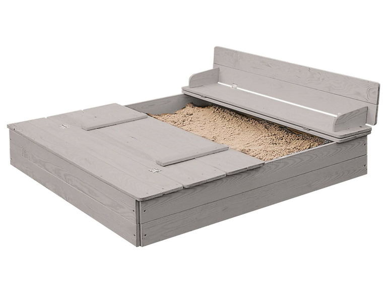 Gehe zu Vollbildansicht: roba Sandkasten mit Deckel, aufklappbare Sitzbank - Bild 3