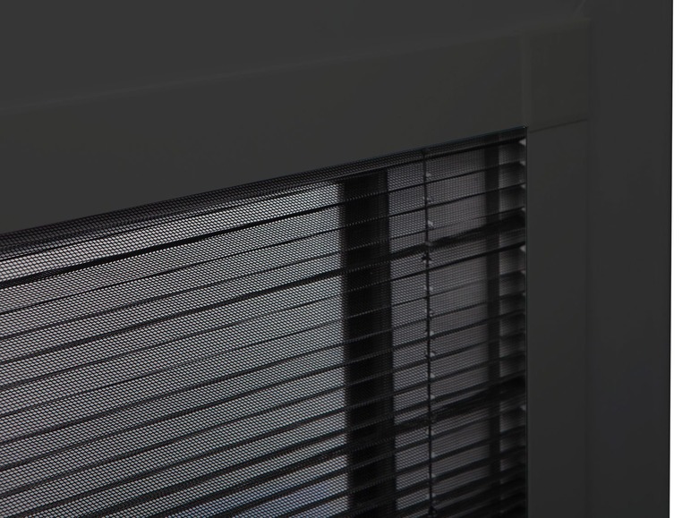 Gehe zu Vollbildansicht: wip Insektenschutz Plissee für Fenster, extra dünne Profile, 100 x 120 cm - Bild 15