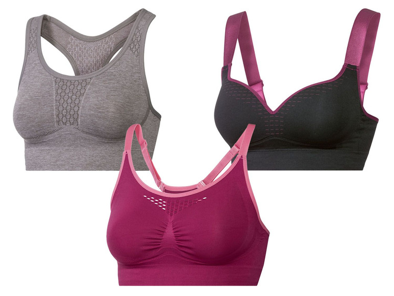 Go to full screen view: CRIVIT® women's sport bustier, medium-level, with shaping effect - image 1