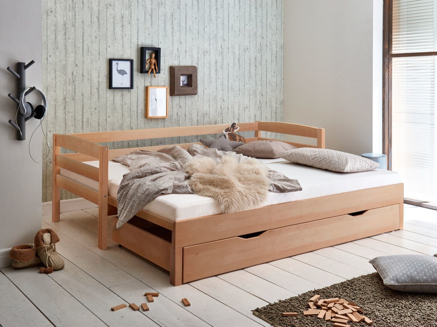 Relita Funktionsbett »EMILIA«, mit Doppelbett-Funktion, inklusive
