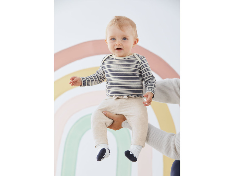 Gehe zu Vollbildansicht: LUPILU® Baby Jungen Body, 2 Stück, aus reiner Bio-Baumwolle - Bild 4