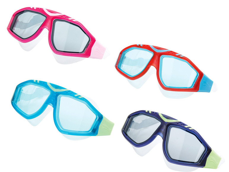 Gehe zu Vollbildansicht: CRIVIT® Wassersportbrille, mit UV-Schutz, Total-View-Panoramasichtfenster, aus Silikon - Bild 1