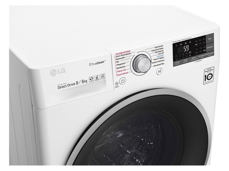 Gehe zu Vollbildansicht: LG Waschtrockner »F14WD96EH1« Waschen 9 kg, Trocknen 6 kg - Bild 9