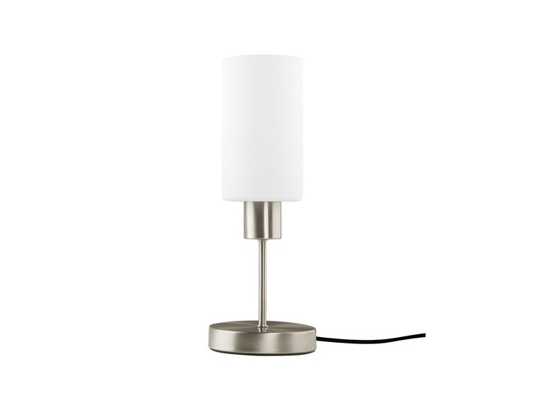 Livarno Lux Tischleuchte Mit Touch Dimmer Satinierter Glasschirm Metallfuss Lidl De 