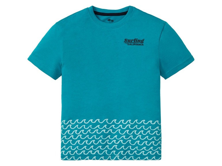 Gehe zu Vollbildansicht: PEPPERTS® T-Shirt Jungen, 2 Stück, mit Sommer-Print, aus reiner Baumwolle - Bild 7