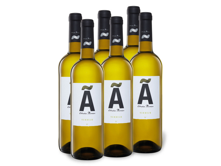 Gehe zu Vollbildansicht: 6 x 0,75-l-Flasche Weinpaket Abadia Mercier Verdejo trocken, Weißwein - Bild 1