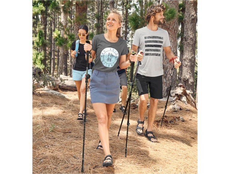Gehe zu Vollbildansicht: CRIVIT® Trekking Sandalen Herren, Lederfußbett, flexible Laufsohle, verstellbare Klettverschlüsse - Bild 8