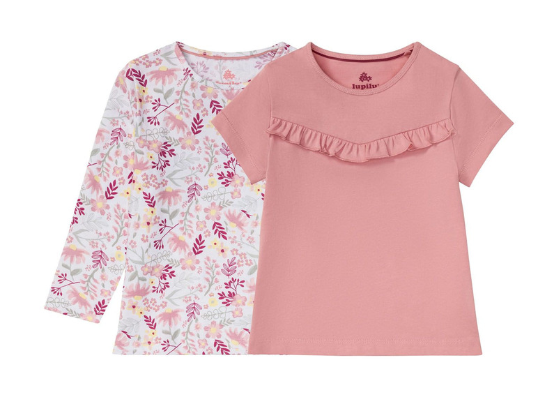 Gehe zu Vollbildansicht: LUPILU® Kleinkinder Shirts Mädchen, 2 Stück - Bild 9