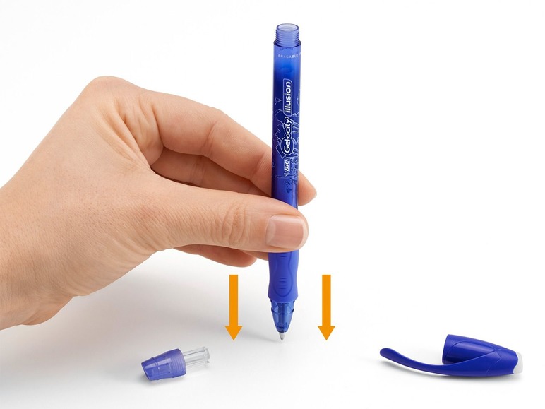 Stiftmine f/ür Gelschreiber mit Radierbarer Tinte 0, 7mm in Blau 12er Set BIC Intensity Illusion Nachf/üllminen f/ür Gel-Roller