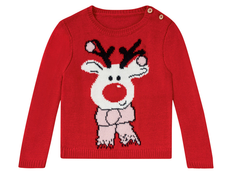 Gehe zu Vollbildansicht: LUPILU® Kleinkinder Mädchen Weihnachts-Pullover - Bild 8