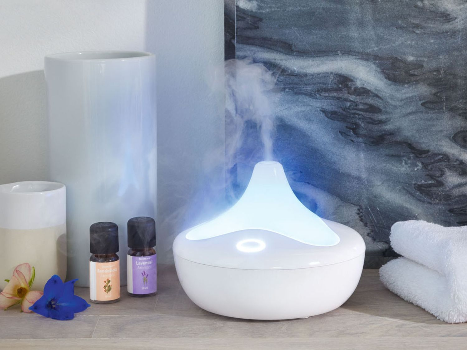 Silvercrest Personal Care Ultraschall AromaDiffuser, mit Lichtwechsel