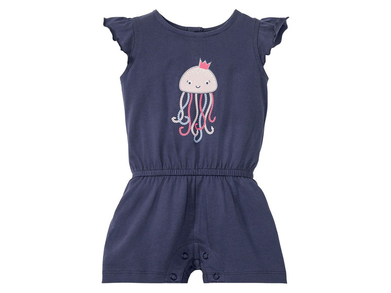 Gehe zu Vollbildansicht: LUPILU® Baby Kleid/Jumpsuit Mädchen, mit Stirnband, aus reiner Baumwolle - Bild 3