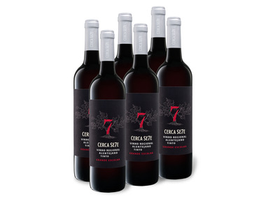 6 x 0,75-l-Flasche Weinpaket Cerca Se7e REG Alentejano Grande Escolha, Rotwein