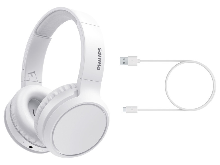 Gehe zu Vollbildansicht: PHILIPS Headband - Over-ear Headset mit Bluetooth TAH5205WT/00 - Bild 9