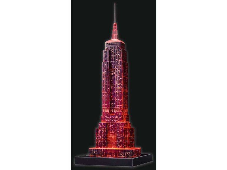 Gehe zu Vollbildansicht: Ravensburger 3D Puzzle Empire State Building bei Nacht - Bild 9