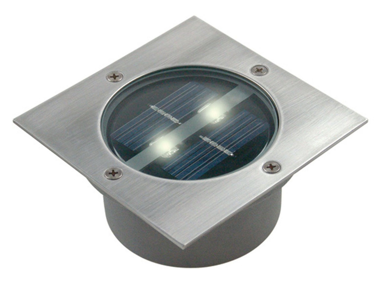 Gehe zu Vollbildansicht: Ranex LED Solar Bodeneinbaustrahler eckig 5000.198 - Bild 1