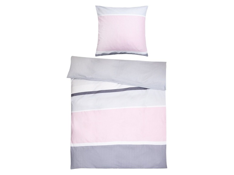 Gehe zu Vollbildansicht: Castell Biber Bettwäsche Stripes Pink - Bild 3