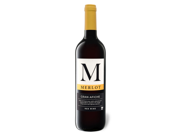 Gehe zu Vollbildansicht: Gran Afiche Merlot Vino de la Tierre de Castilla IGP trocken, Rotwein 2020 - Bild 1