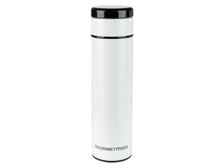 Gehe zu Vollbildansicht: Gourmet Edelstahl-Thermoflasche mit Teesieb, 500 ml - Bild 3