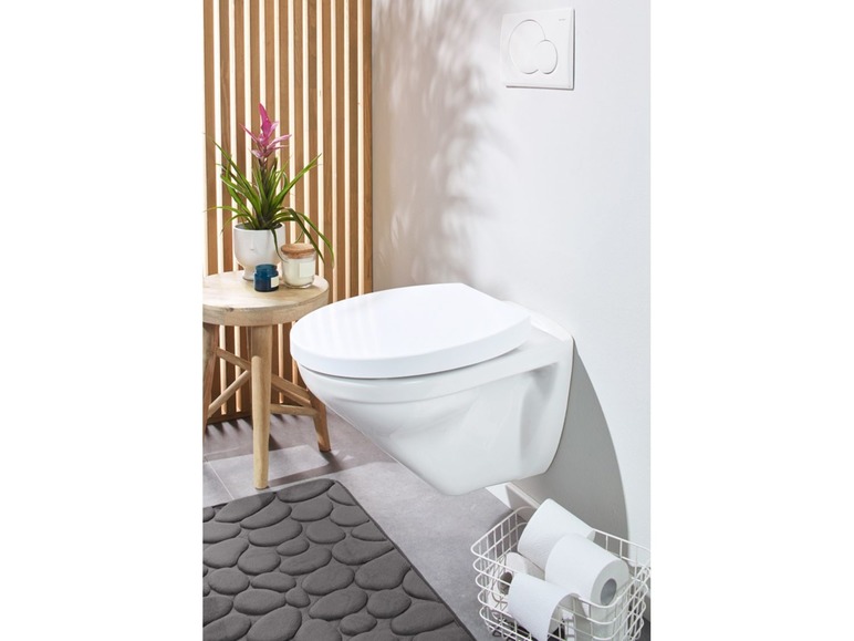 Gehe zu Vollbildansicht: MIOMARE® WC-Sitz, mit Absenkautomatik und Schnellverschluss, Scharniere aus Edelstahl - Bild 10