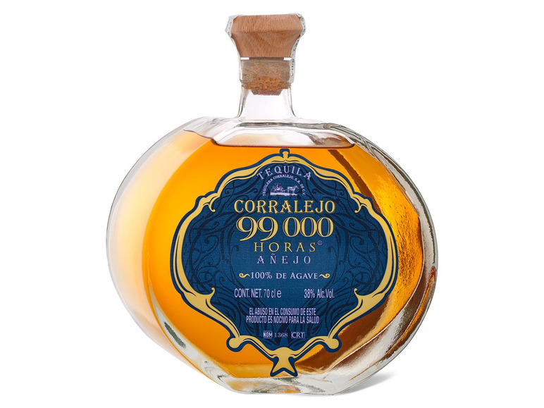 Gehe zu Vollbildansicht: Corralejo Tequila 99.000 Horas Añejo 38% Vol - Bild 1