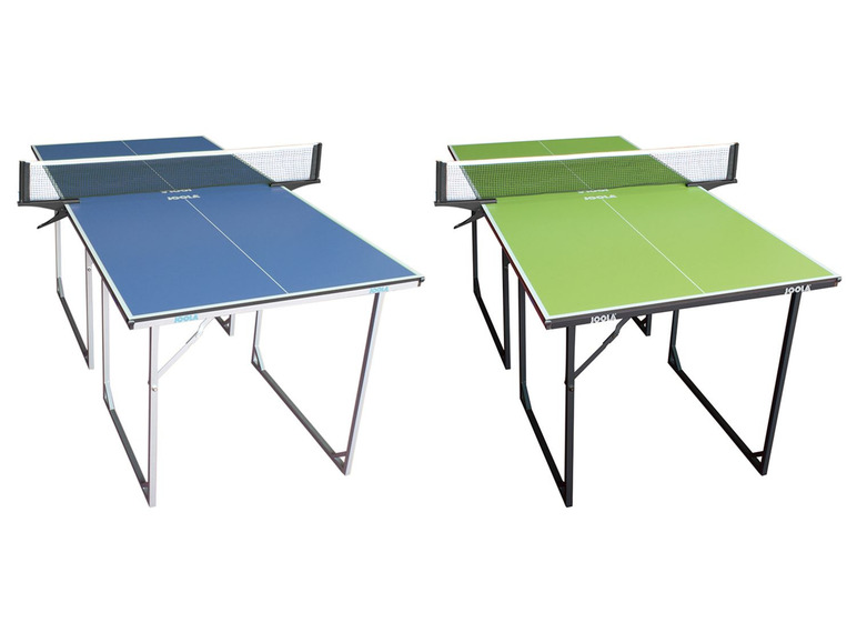 Gehe zu Vollbildansicht: JOOLA Tischtennisplatte »Midsize«, mit robustem Metallrahmen, klappbar, blau oder grün - Bild 1