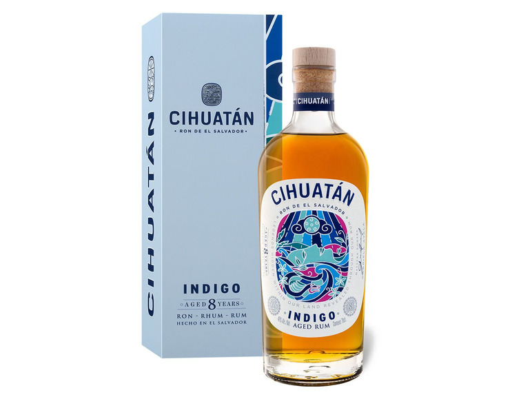 Gehe zu Vollbildansicht: Cihuatan Indigo Rum El Salvador 8 Jahre 40% Vol - Bild 1