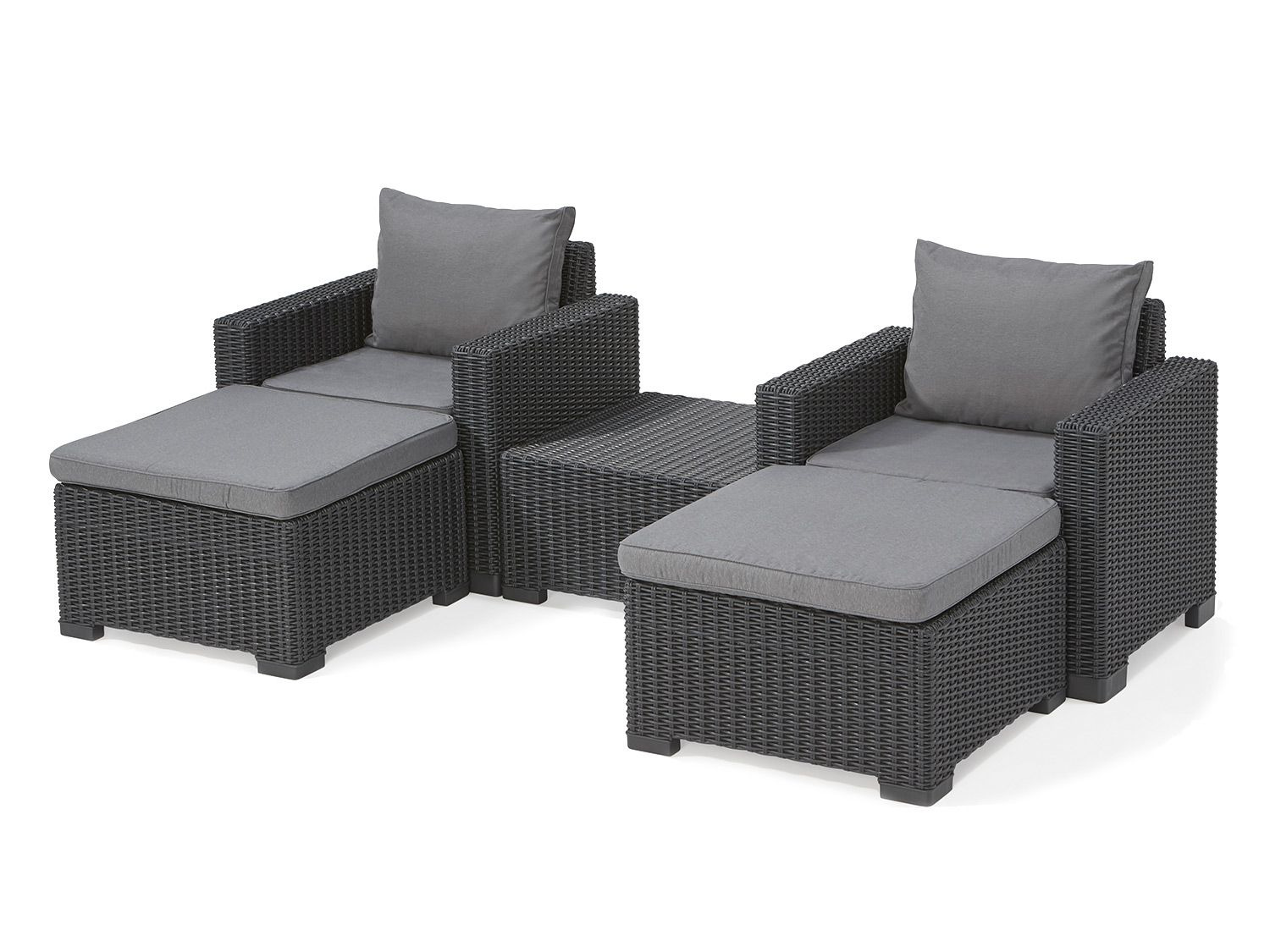 Keter Allibert Lounge Set »California«, 5teilig, mit Auflagen, in