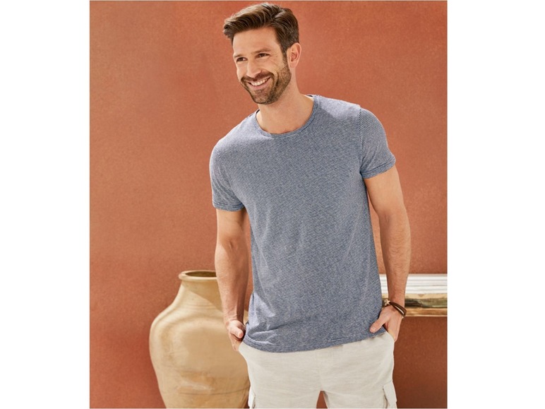 Gehe zu Vollbildansicht: LIVERGY® T-Shirt Herren, mit Leinen und Baumwolle - Bild 7