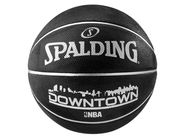 Gehe zu Vollbildansicht: Spalding Rucksack inkl. Basketball NBA Downtown Outdoor schwarz, Größe 7 - Bild 2