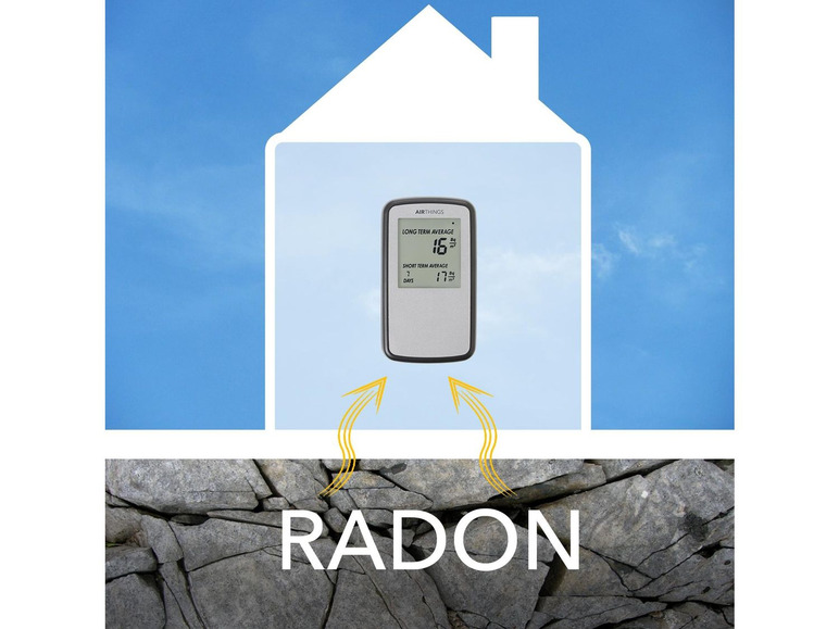 Gehe zu Vollbildansicht: Airthings Home Digital Radon Detector / Messgerät Passive Diffusionskammer / Alpha Spektrometrie - Bild 5