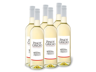 6 x 0,75-l-Flasche Weinpaket Casa Di Fiorella Pinot Grigio trocken, Weißwein