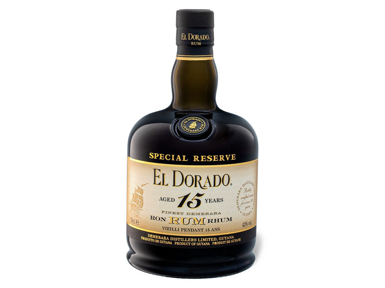 Gehe zu Vollbildansicht: EL DORADO Rum Special Reserve 15 Jahre 43% Vol - Bild 2