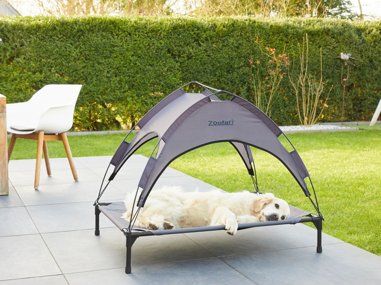 Gehe zu Vollbildansicht: ZOOFARI® Hundebett, abnehmbares Sonnendach, UV-Schutz, 60 kg Belastbarkeit - Bild 2