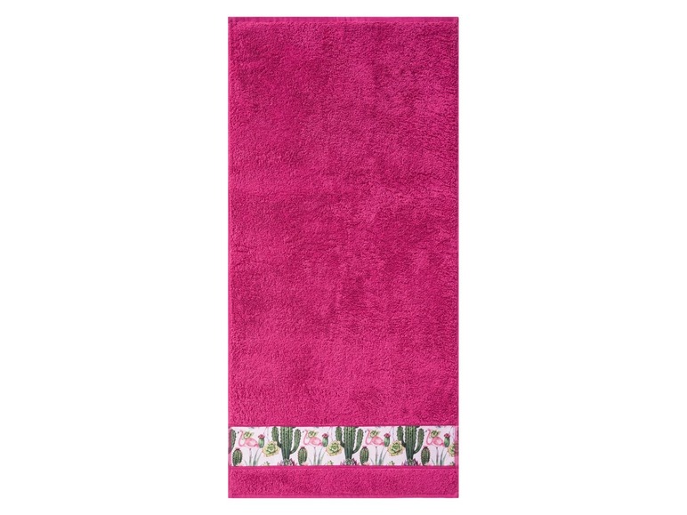 Gehe zu Vollbildansicht: MIOMARE® Handtuch, 2 Stück, 50 x 100 cm, mit dekorativer Bordüre, aus reiner Baumwolle - Bild 4
