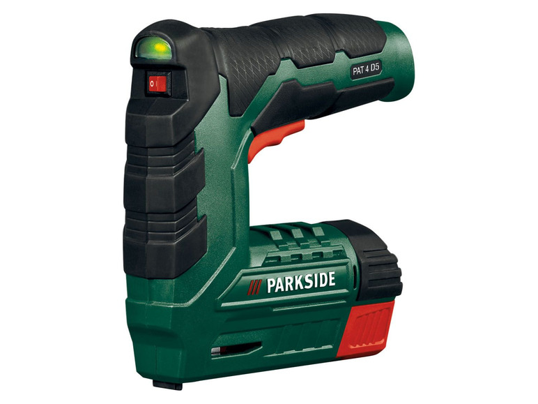 PARKSIDE cordless tacker »PAT 4 D5«, 4 volts, with staples and nails