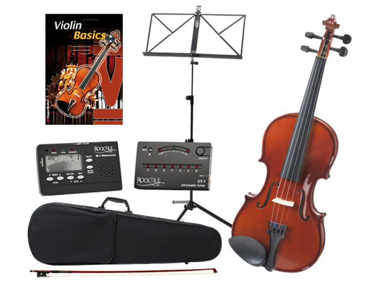 Gehe zu Vollbildansicht: Classic Cantabile Student Violine 4/4 SET inkl. Zubehör + Noten - Bild 1