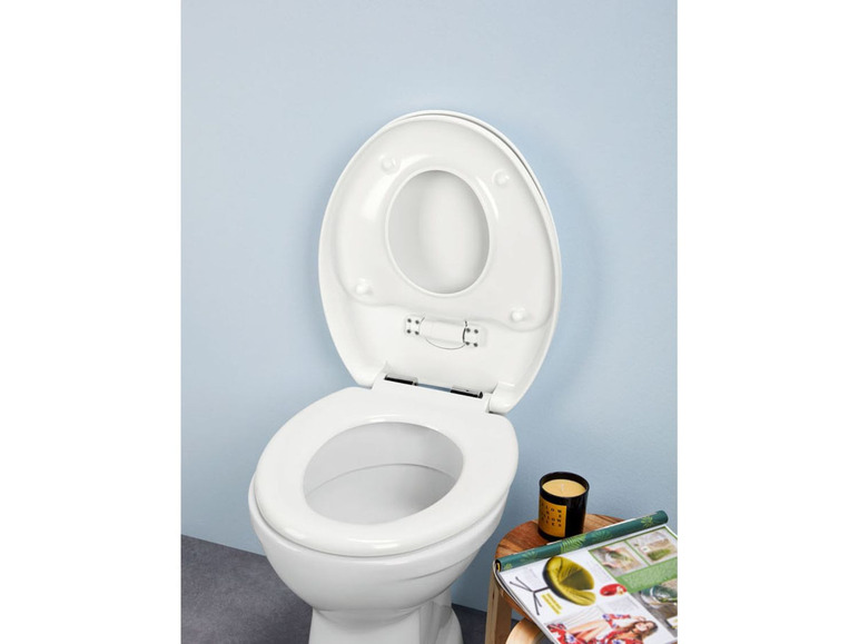 Gehe zu Vollbildansicht: MIOMARE® WC-Sitz, 150 kg Belastbarkeit, mit integriertem Kindersitz, Absenkautomatik - Bild 7