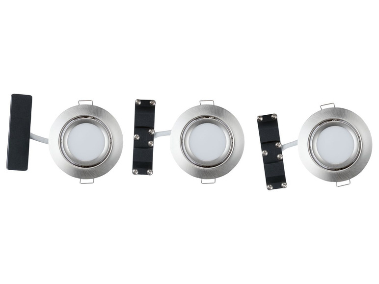 Gehe zu Vollbildansicht: LIVARNO LUX® LED-Einbauleuchten, 3 Stück, 3 Dimmstufen per Wandschalter, schwenkbare Spots - Bild 5