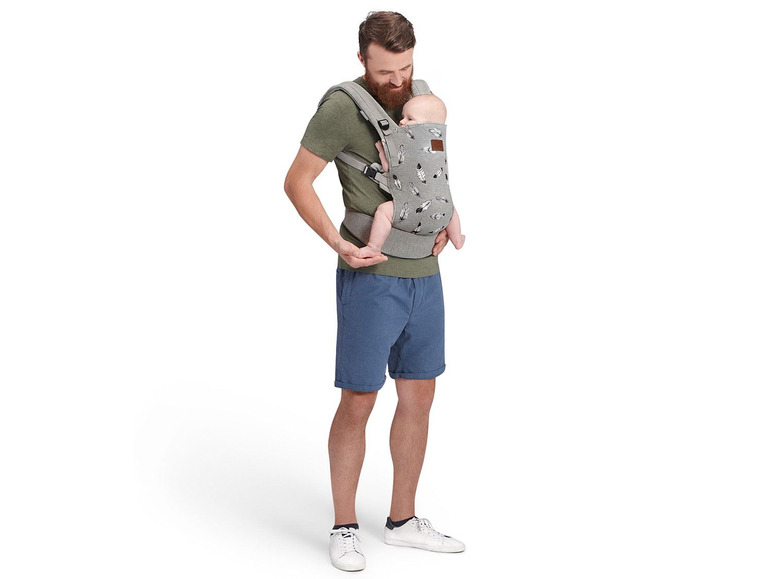 Gehe zu Vollbildansicht: Kinderkraft Babytrage »Milo«, vor dem Bauch & auf dem Rücken tragbar, ergonomisches Design - Bild 5