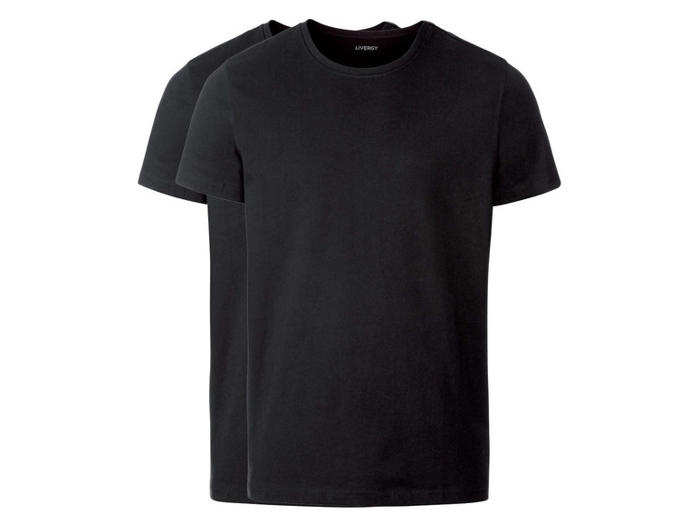 Gehe zu Vollbildansicht: LIVERGY® T-Shirt Herren, 2 Stück, aus reiner Baumwolle - Bild 2