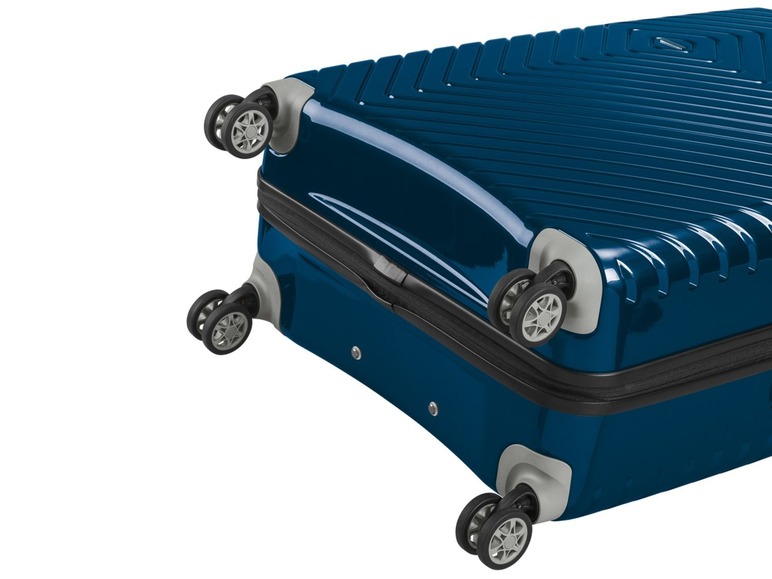 Gehe zu Vollbildansicht: TOPMOVE® Koffer, 90 l, aus Polycarbonat, 4 Komfort-Zwillingsrollen (360°), sehr leicht - Bild 5