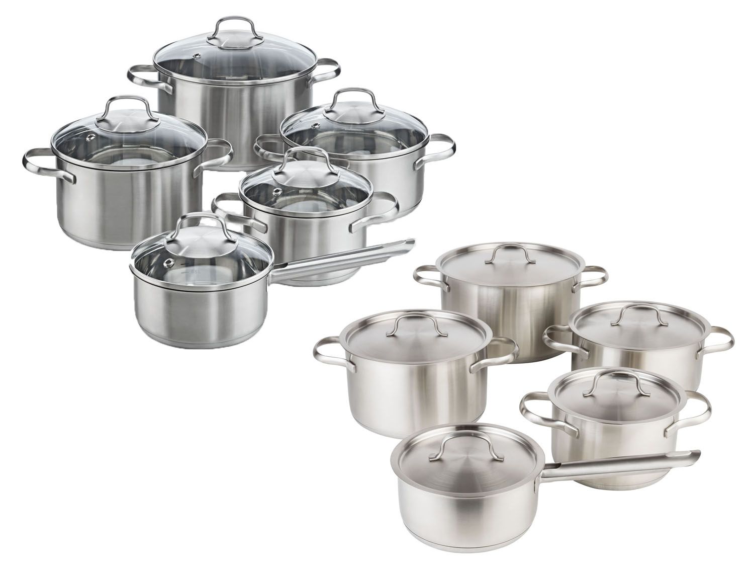 Angebot Lidl ERNESTO® Edelstahltopfset, 5teilig, mit