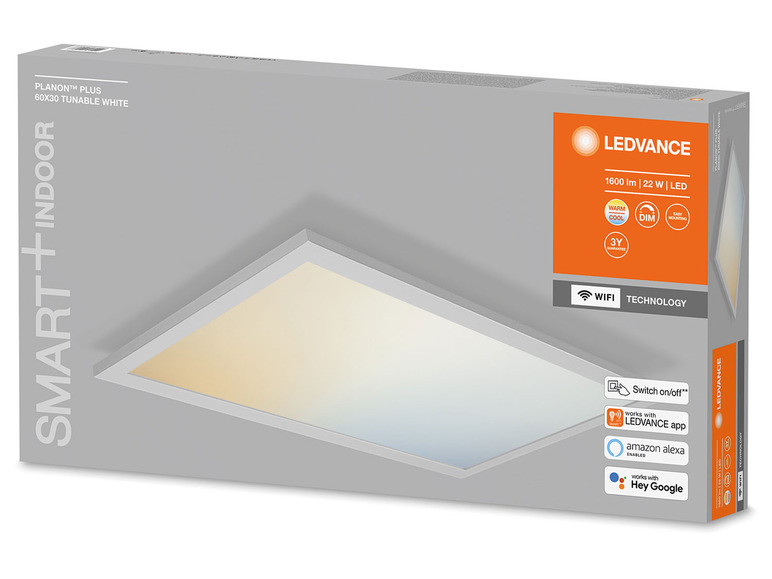 Gehe zu Vollbildansicht: Ledvance Smart LED Panel, mit WiFi, 60 x 30 cm - Bild 4