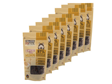 ORLANDO Pure Taste Hundesnack Premium Flakes von Huhn, 8 x 100 g
