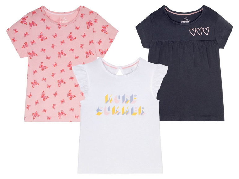 Gehe zu Vollbildansicht: LUPILU® 3 Kleinkinder Mädchen T-Shirts - Bild 3