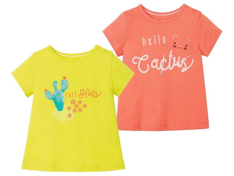 Gehe zu Vollbildansicht: LUPILU® Kleinkinder T-Shirts Mädchen, 2 Stück, aus Baumwolle - Bild 21