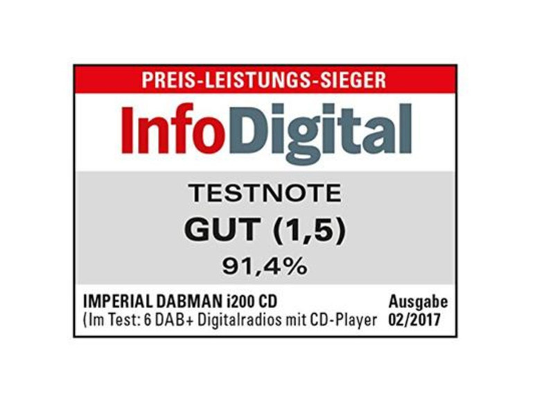 Gehe zu Vollbildansicht: IMPERIAL DABMAN i200 CD DAB+ Digitalradio (DAB+/UKW/Internet, Spotify, WLAN, Stereo) - Bild 14