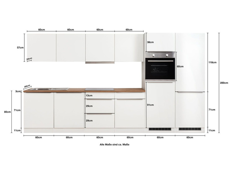 Gehe zu Vollbildansicht: HELD Küchenzeile »Montreal«, in 300/330/360/390 cm - Bild 432